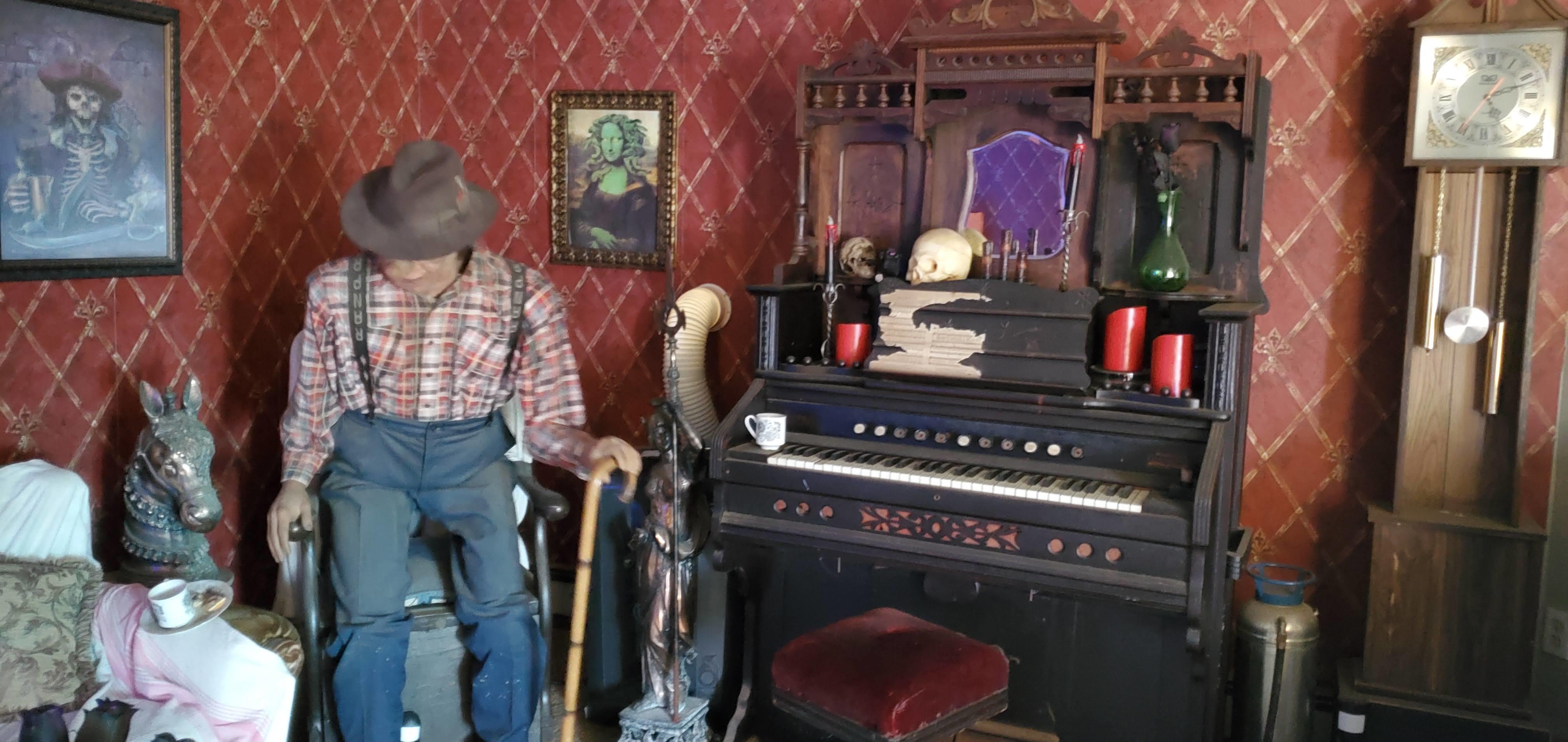old man and organ
